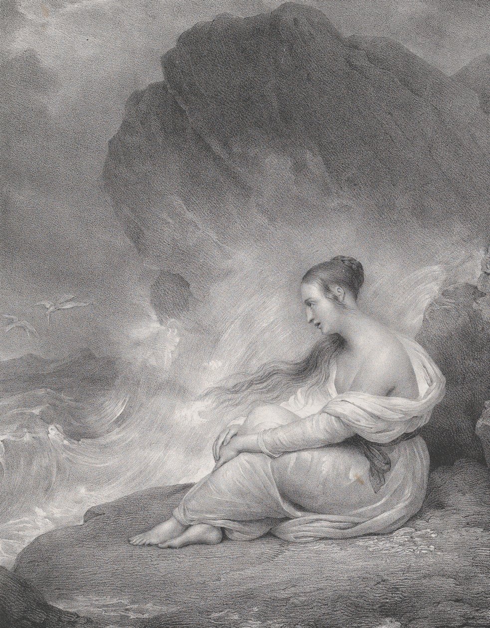 绝望，1830-1858年。 作者 Zephirin Felix Jean Marius Belliard
