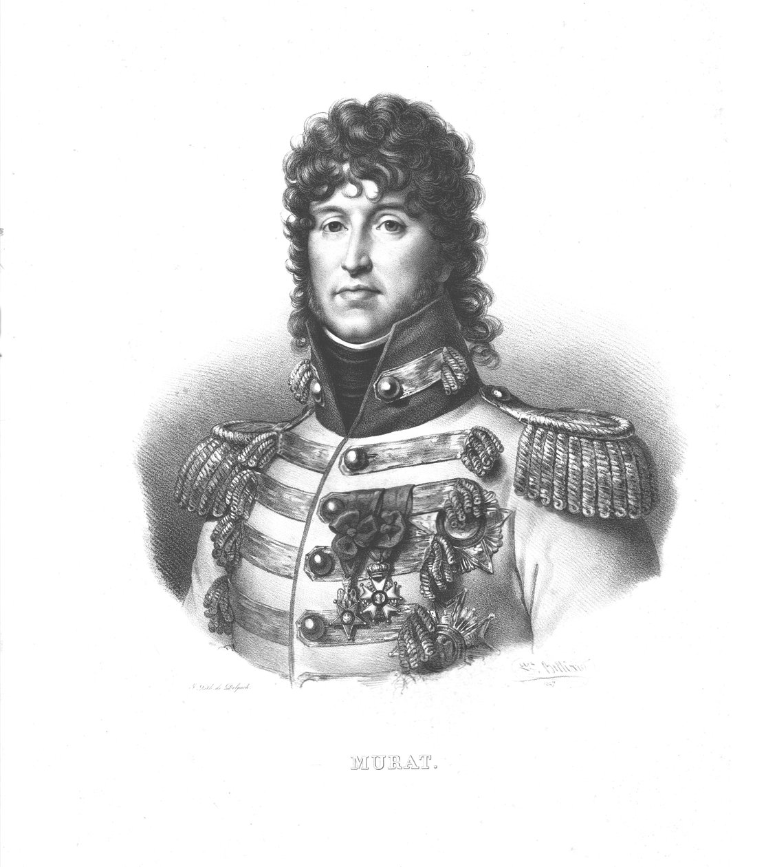 约阿希姆·穆拉特（Joachim Murat），大约1820年代。 作者 Zephirin Felix Jean Marius Belliard