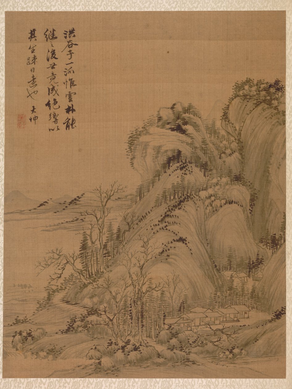 1775年的《清浩风格的风景》。 作者 翟达坤