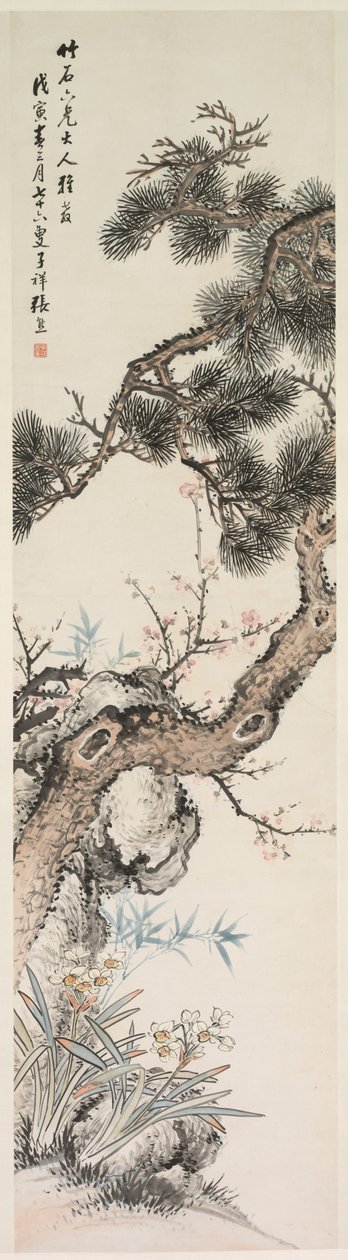 三清，19世纪。 作者 张雄