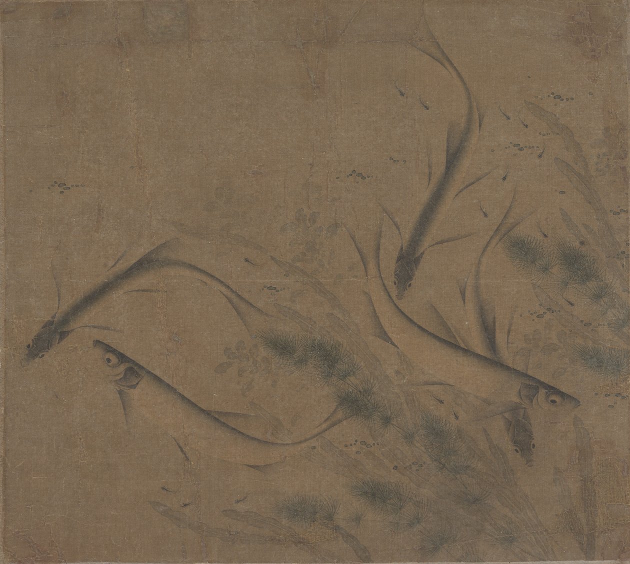 鱼在玩耍，12-13世纪末。 作者 赵克雄