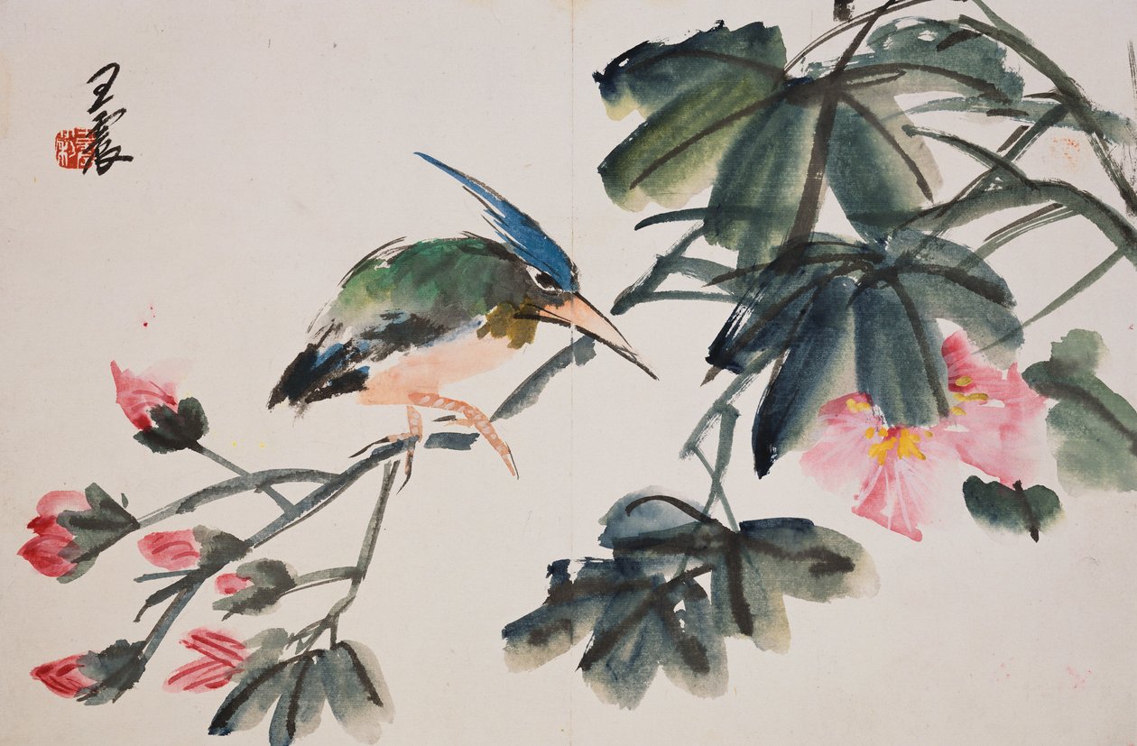 摘自花鸟画专辑中的叶子 作者 王振
