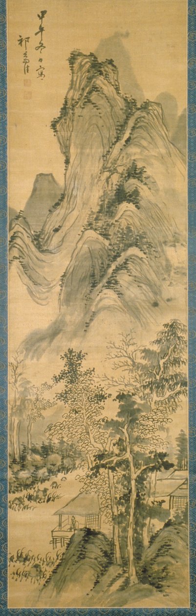 书房闲适的书生（绢本水墨） 作者 志家齐