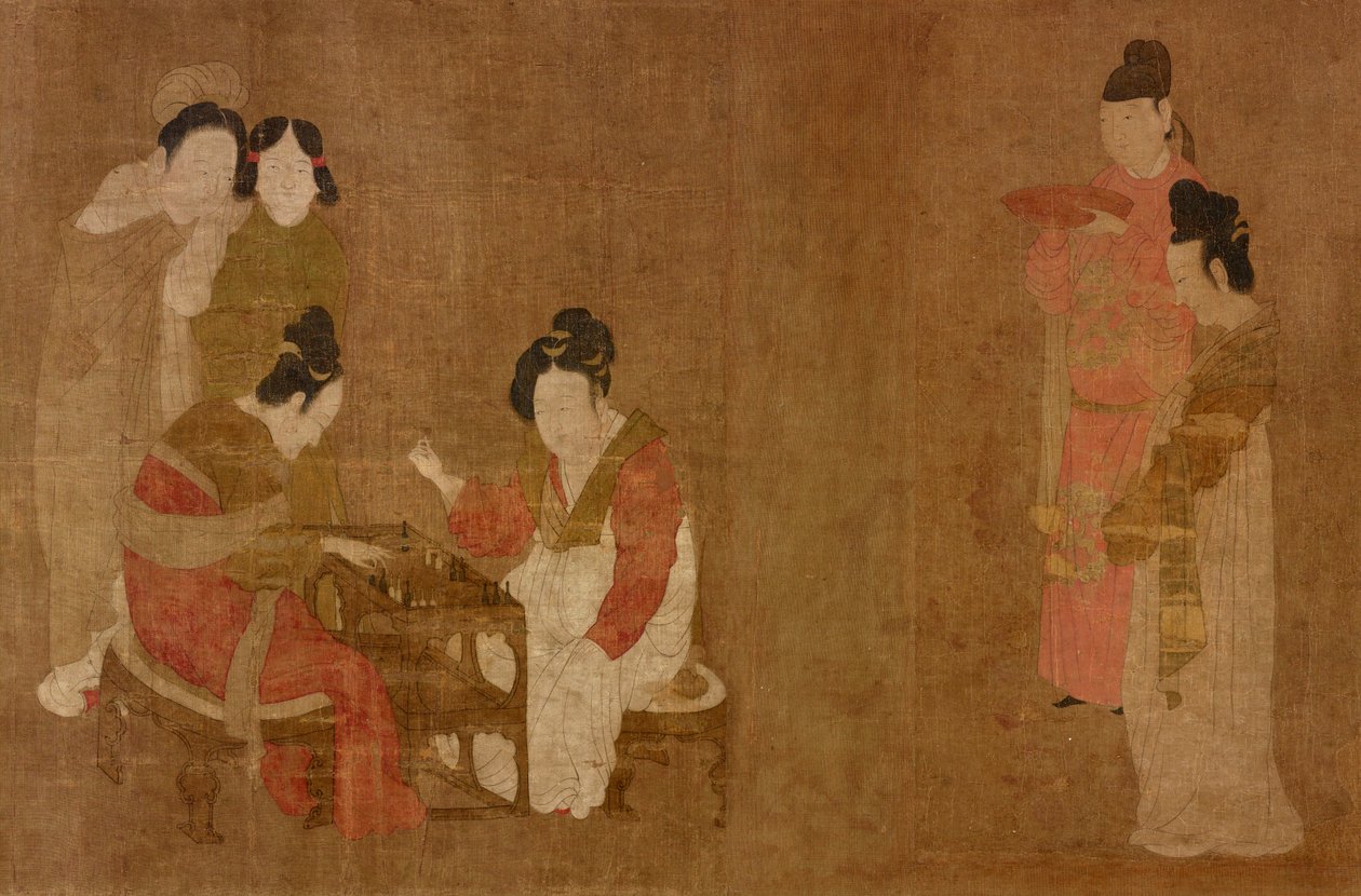 法院女士们打双六。弗利尔。详情 作者 周芳