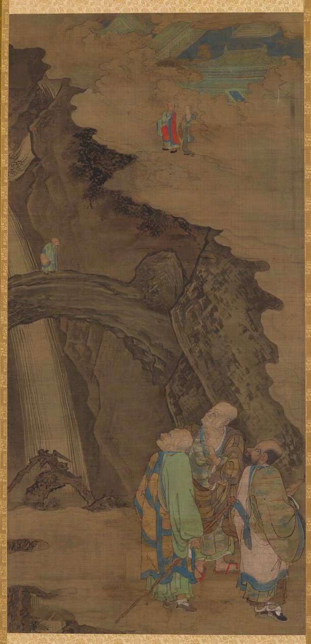 天台山的石桥，1178年。 作者 周继昌