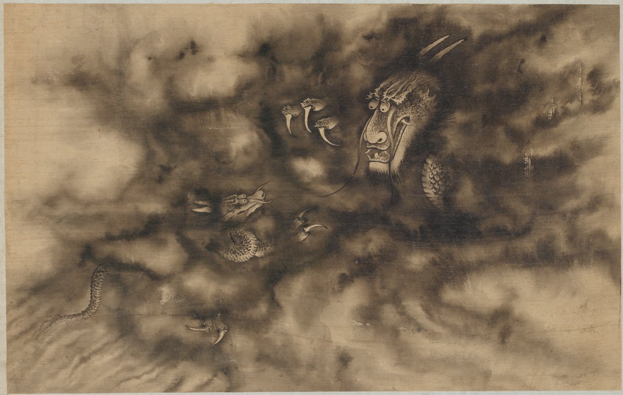 云中龙，清朝，1684年。 作者 周迅