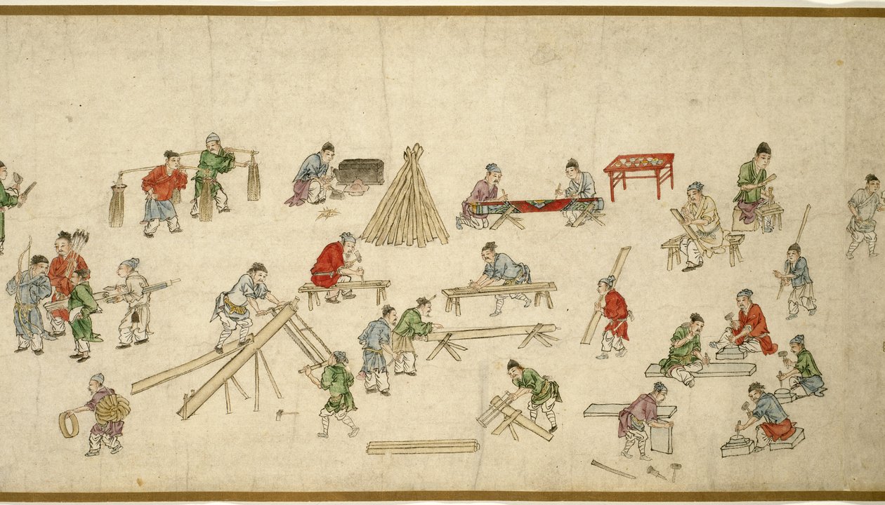 和平时期的街景 作者 朱瑜