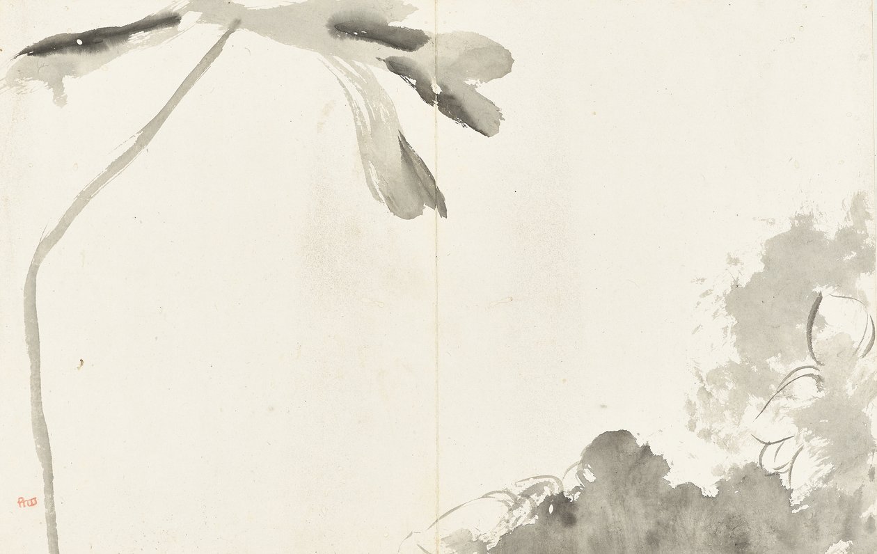 山水画，六叶专辑 作者 朱达八大山人