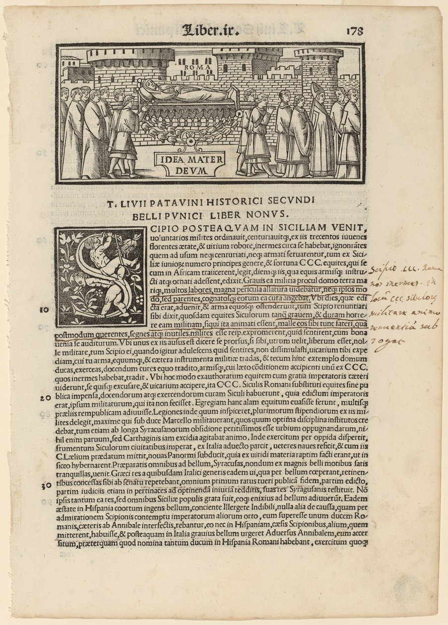 来自Livius Historiabum Libri的页面，1520年。 作者 佐安安德烈
