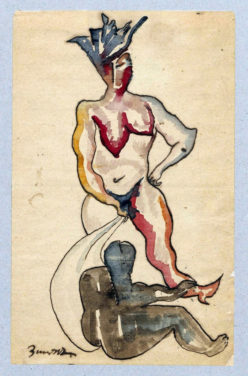 人体构成。 作者 Zygmunt Waliszewski