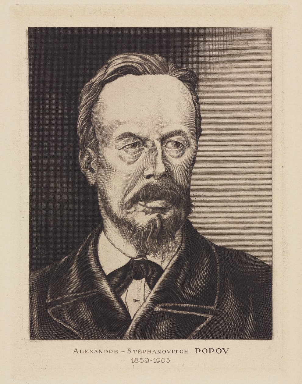 Alexandre-Stephanovich Popov, 俄罗斯物理学家, 约1905年 作者 弗雷德里克（致）巴纳德
