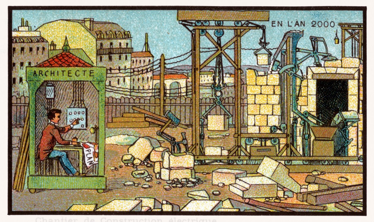 施工现场，约1910年 作者 . .