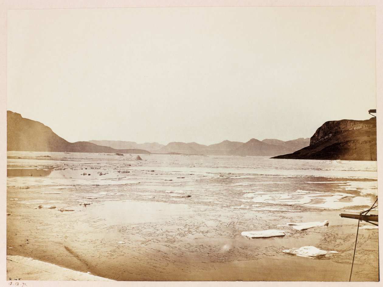 乔治-纳雷斯船长（1831-1915）的北极探险（1875-1876）：多宾湾北望 作者 弗雷德里克（致）巴纳德