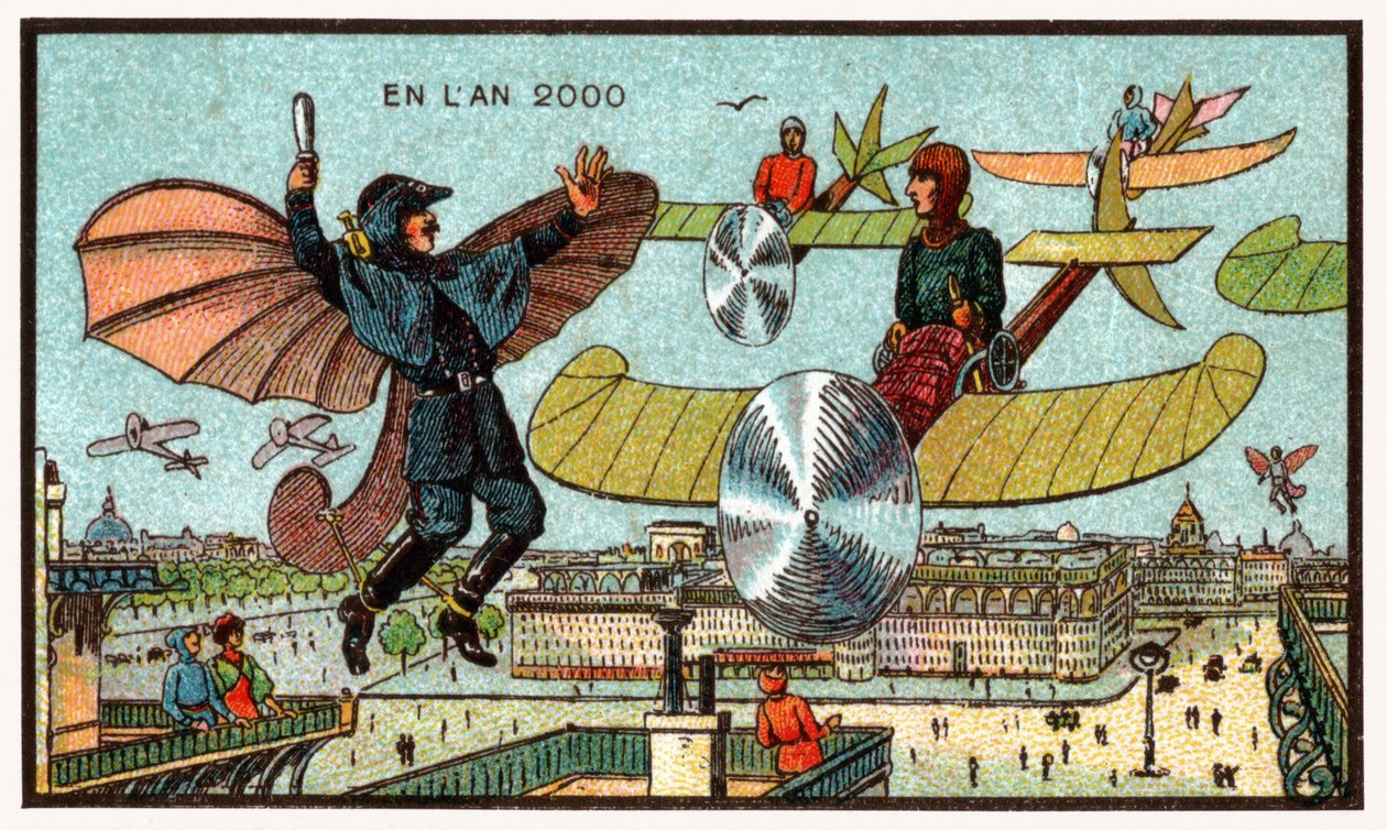 飞行警察，约1910年 作者 . .