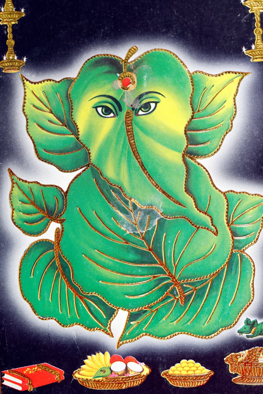 Ganesha或Ganapati：印度教的象头神。 作者 . .