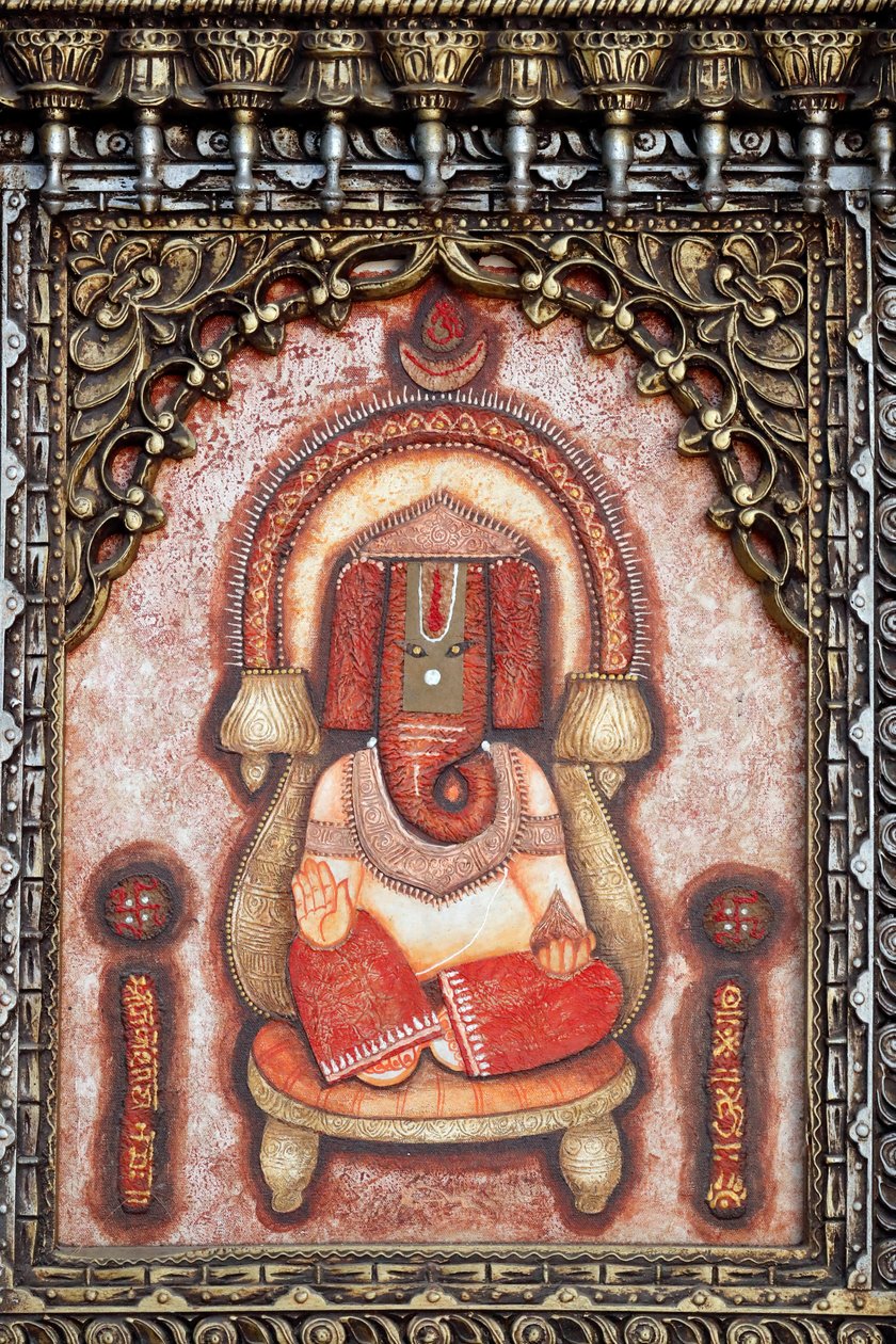 Ganesha或Ganapati：印度教的象头神。迪拜。阿拉伯联合酋长国。 作者 . .