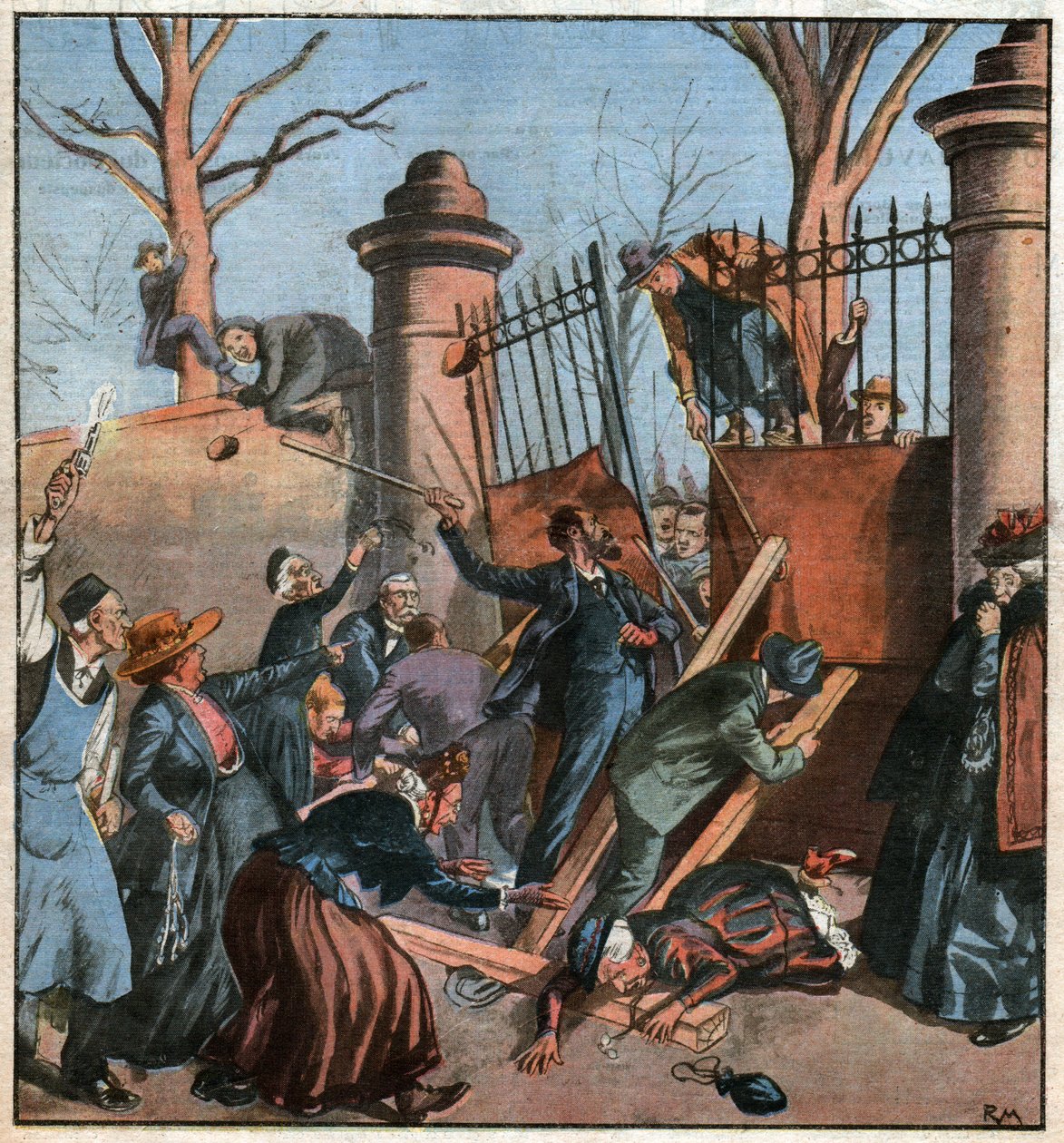 Les flagellants.鞭打者。 作者 费迪南德·乔治·沃尔德米勒