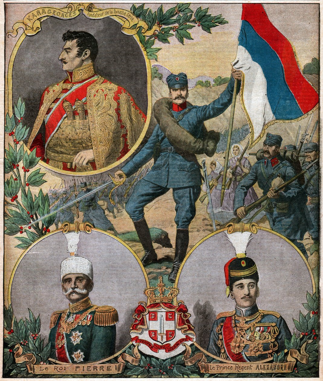 Les heros nationaux serbes.塞尔维亚的民族英雄。 作者 费迪南德·乔治·沃尔德米勒