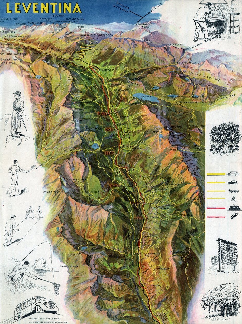 利文泰山谷，约1930-1940年 作者 . .
