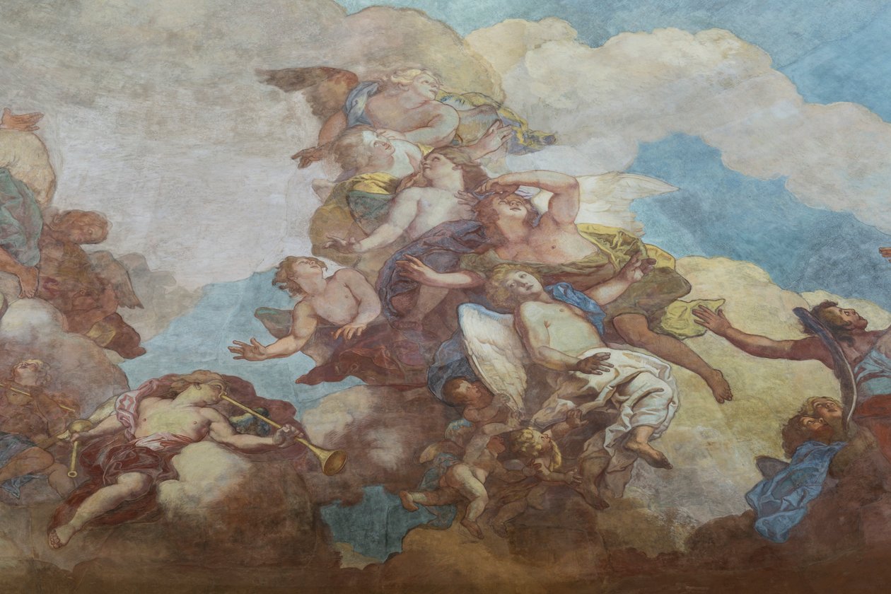 荣军院穹顶夫妇画像（1670年），巴黎（摄影）。 作者 . .