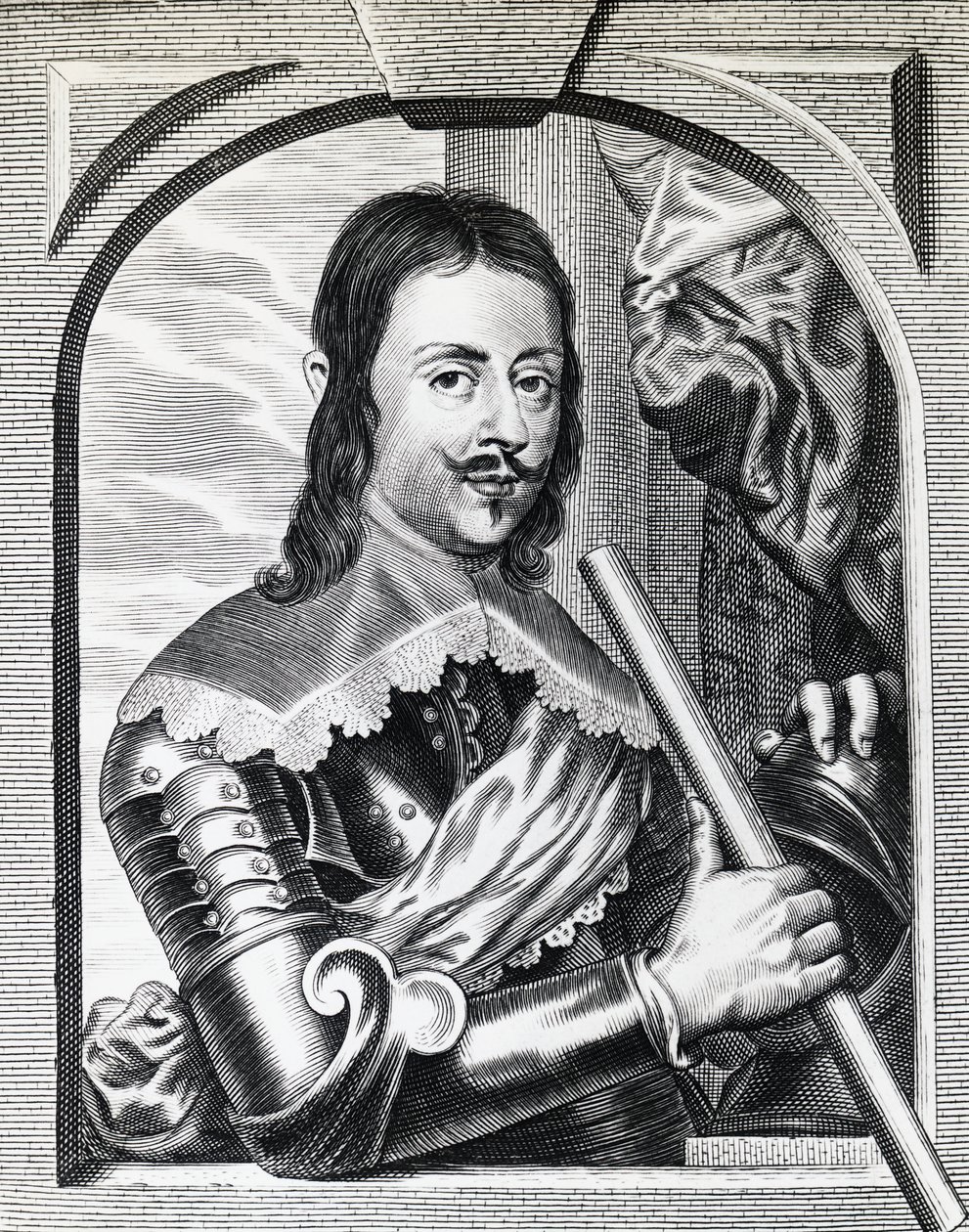 斐迪南二世-德-美第奇（1610-1670）1645年的肖像，托斯卡纳大公，雕版画 作者 塞维里尼