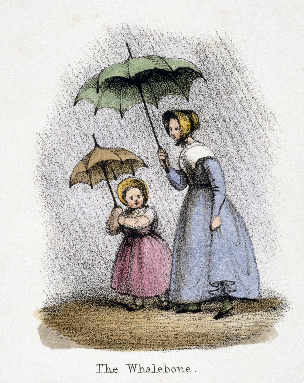 下雨，约1845年 作者 弗雷德里克（致）巴纳德