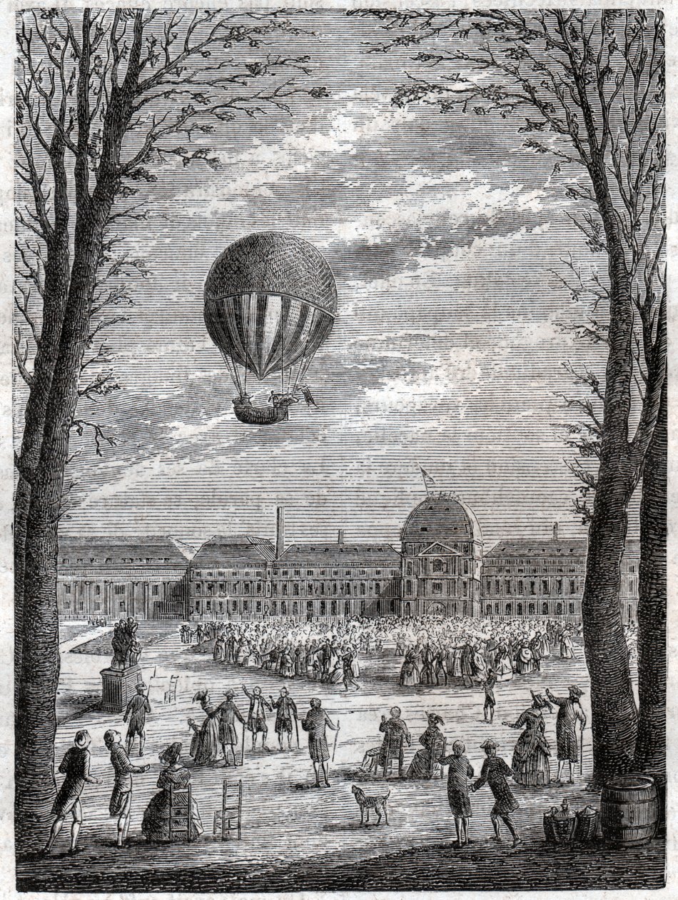 Vol de ballon.热气球飞行。 作者 弗雷德里克（致）巴纳德