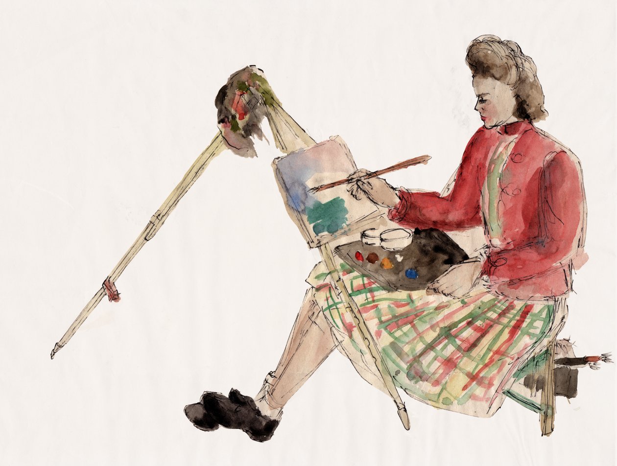 女人画，约1930年 作者 . .