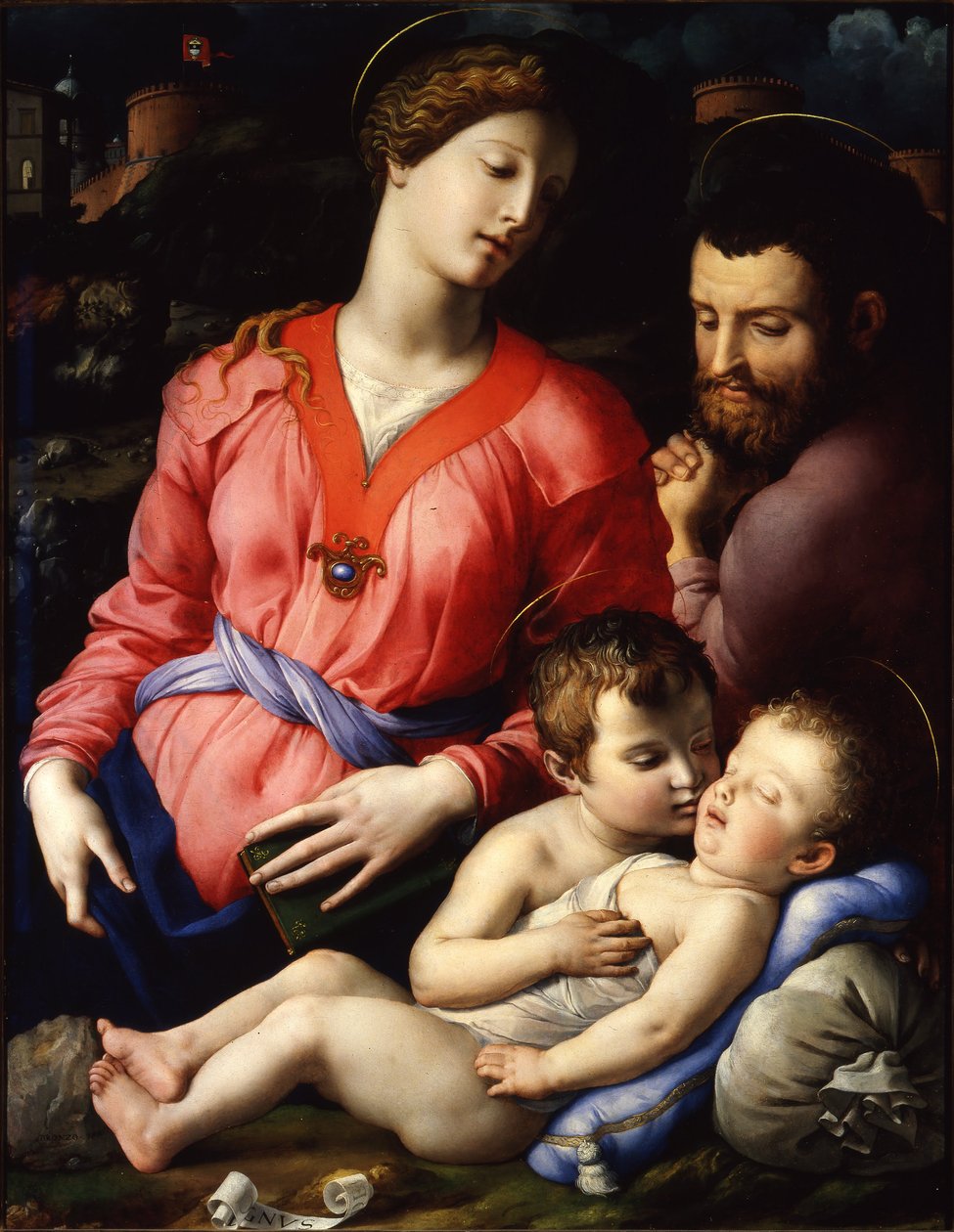 神圣家族Panciatichi或Madonna Panciatichi 作者 布龙齐诺