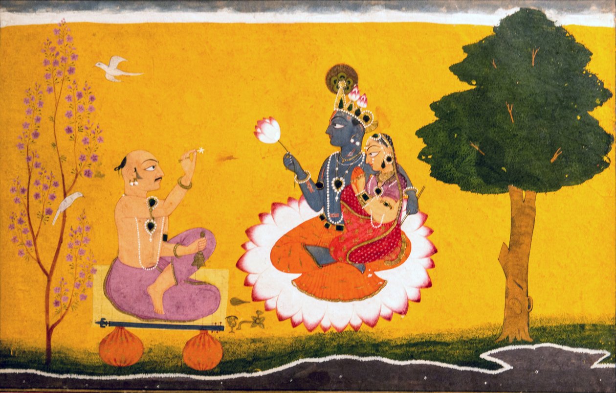 Jayadeva崇拜Radha和Krishna 作者 马纳克