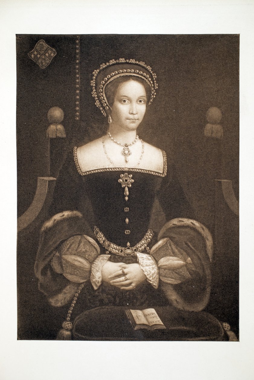 玛丽公主，后来玛丽一世女王，1537年，酒吧。 1902年（珂罗版） 作者 放学后