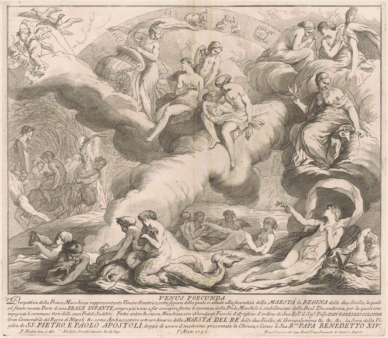 1743年的《奇纳河》（Prima Macchina）：Venus Genetrix 作者 在弗朗索瓦·胡廷·米格尔·德·索雷洛之后