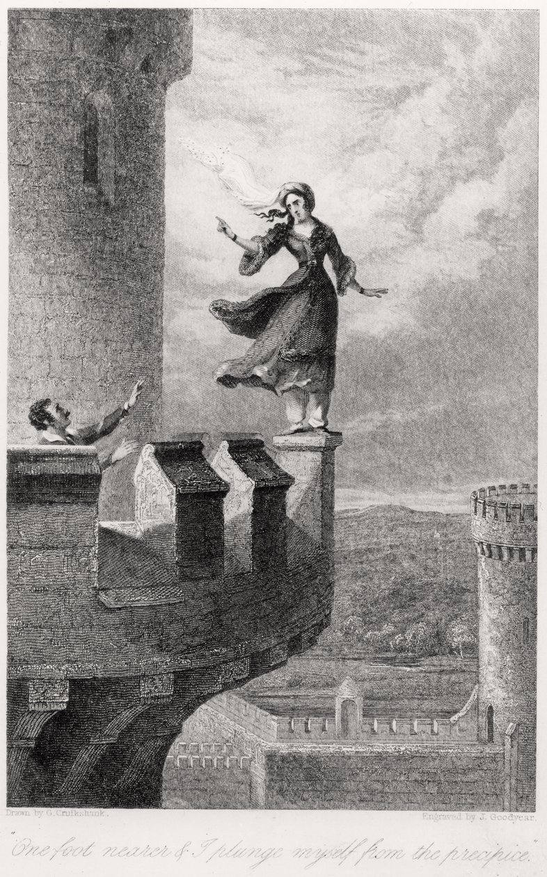 Rebecca，来自Ivanhoe by Walter Scott（1771-1832） 作者 在乔治·克鲁克香克之后