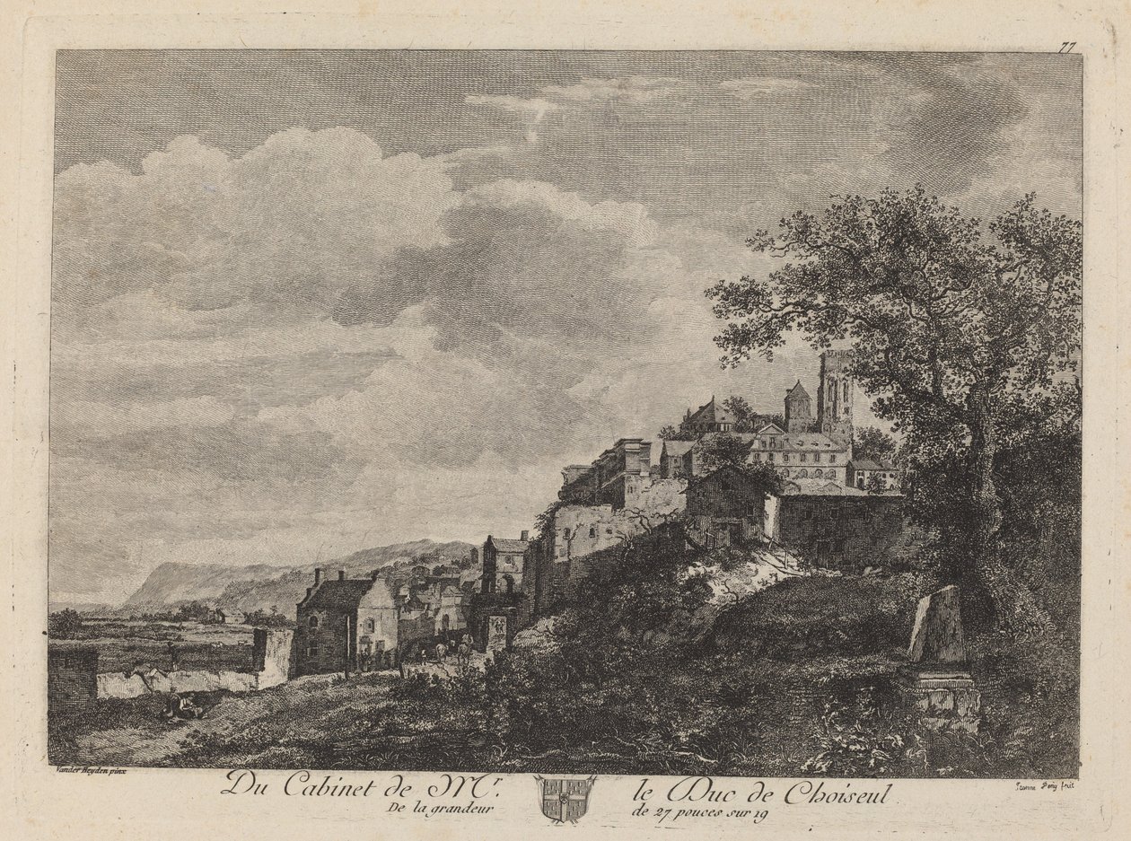 山城的风景 作者 在 Jan van der Heyden 之后 Jeanne Deny