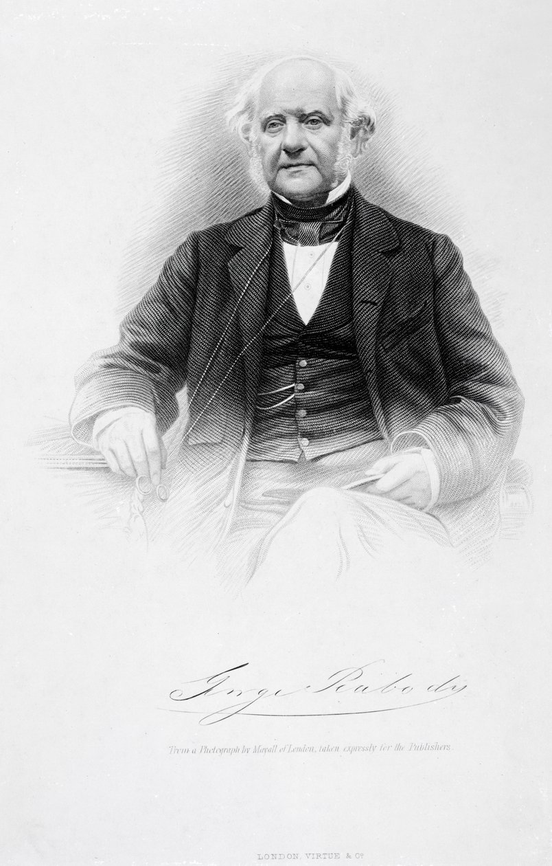 乔治皮博迪，1850年代 作者 约翰·贾比斯（John Jabez）Edwin Paisley Mayall