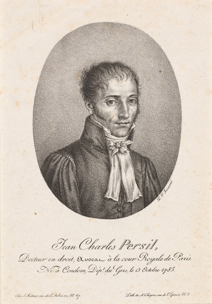 Jean Charles Persil 作者 继路易·皮埃尔·弗罗门特之后 继奥诺雷·杜米埃之后