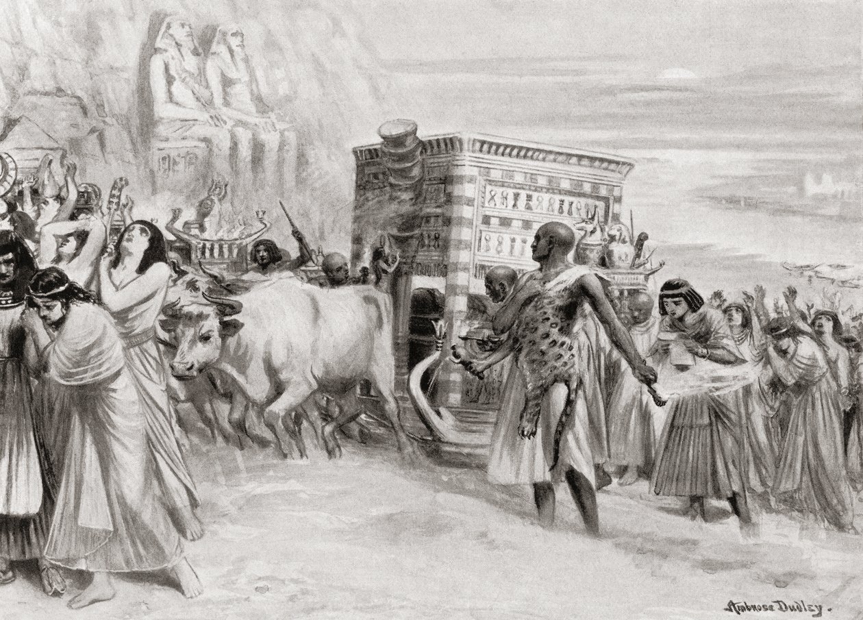 古希腊十九世纪的葬礼游行，来自哈钦森的国家历史，1915年 作者 在罗伯特·达德利之后