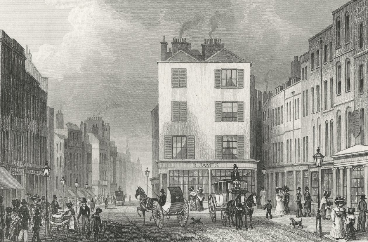 Middle Row Holborn，1830 作者 牧羊人之后的托马斯·霍斯默