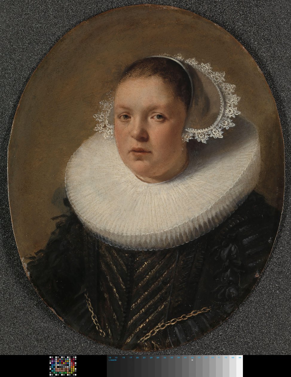 乔西娜·扬斯德尔·德·卡彭蒂埃 (Josina Jansdr de Carpentier) 的肖像 (1601-34) 作者 匿名（可能）