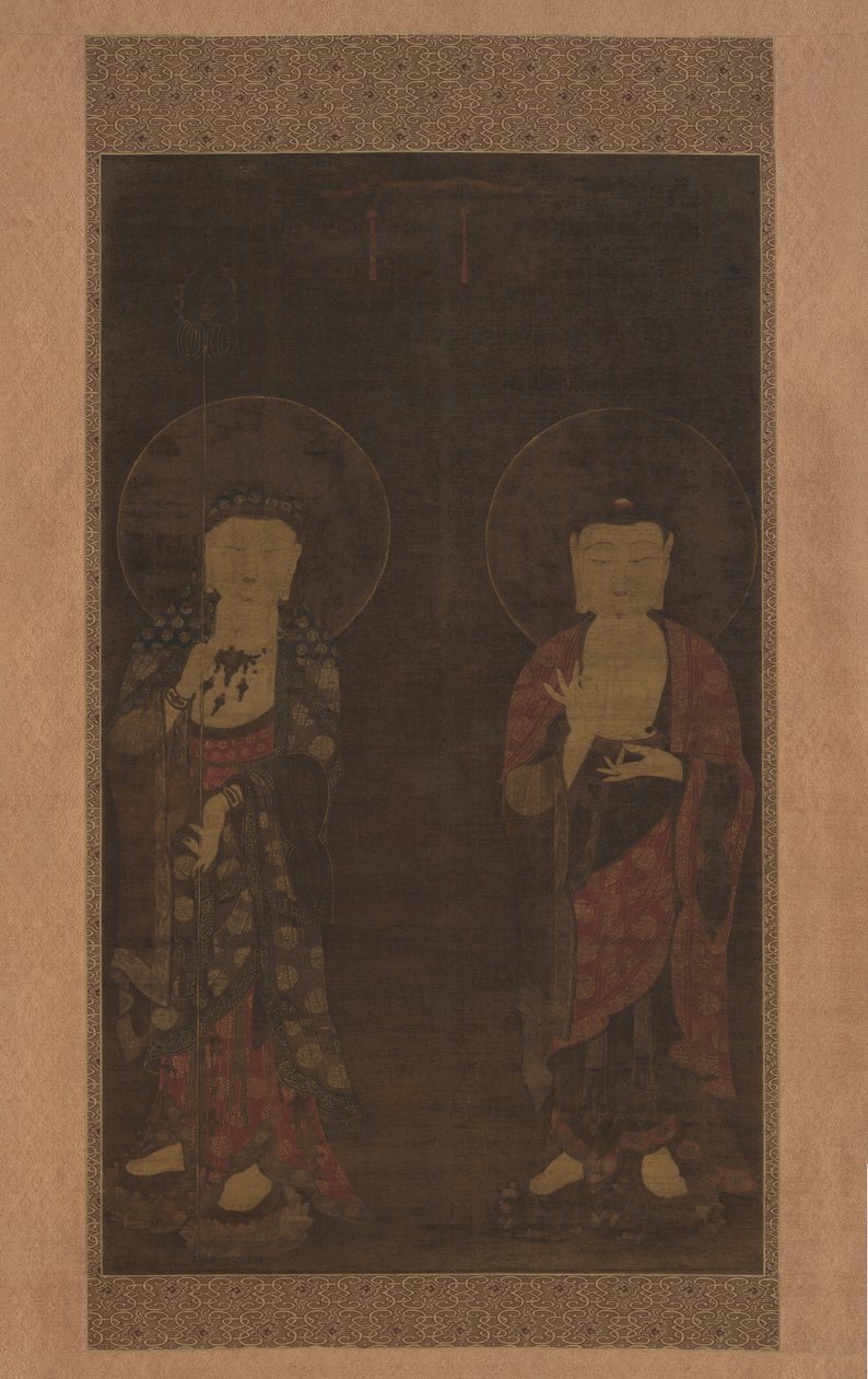 阿弥陀佛和地藏菩萨 作者 匿名的