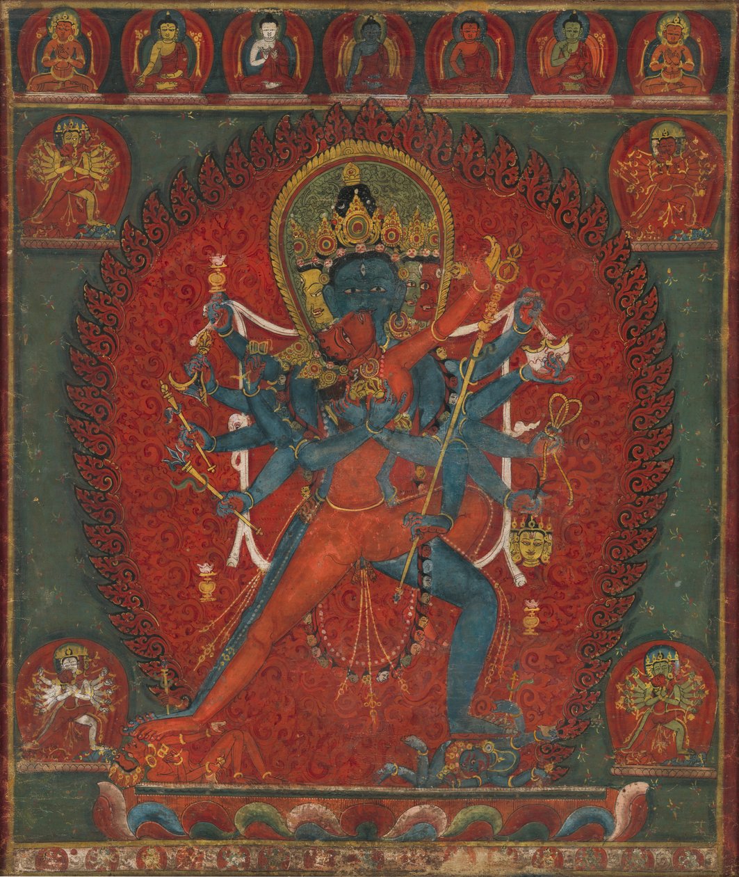 Chakrasamvara 和 Vajravarahi 作者 匿名的
