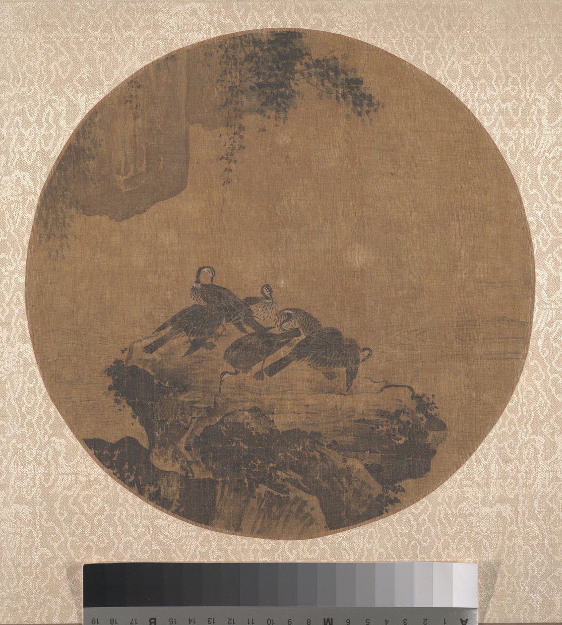 岩石上的鸬鹚 作者 匿名的