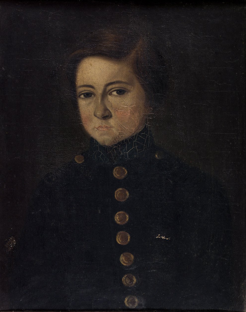 法文: Portrait du présumé de Léopold Hugo (1827-1866) 莱奥波尔德-雨果肖像（1827-1866 年 作者 匿名的