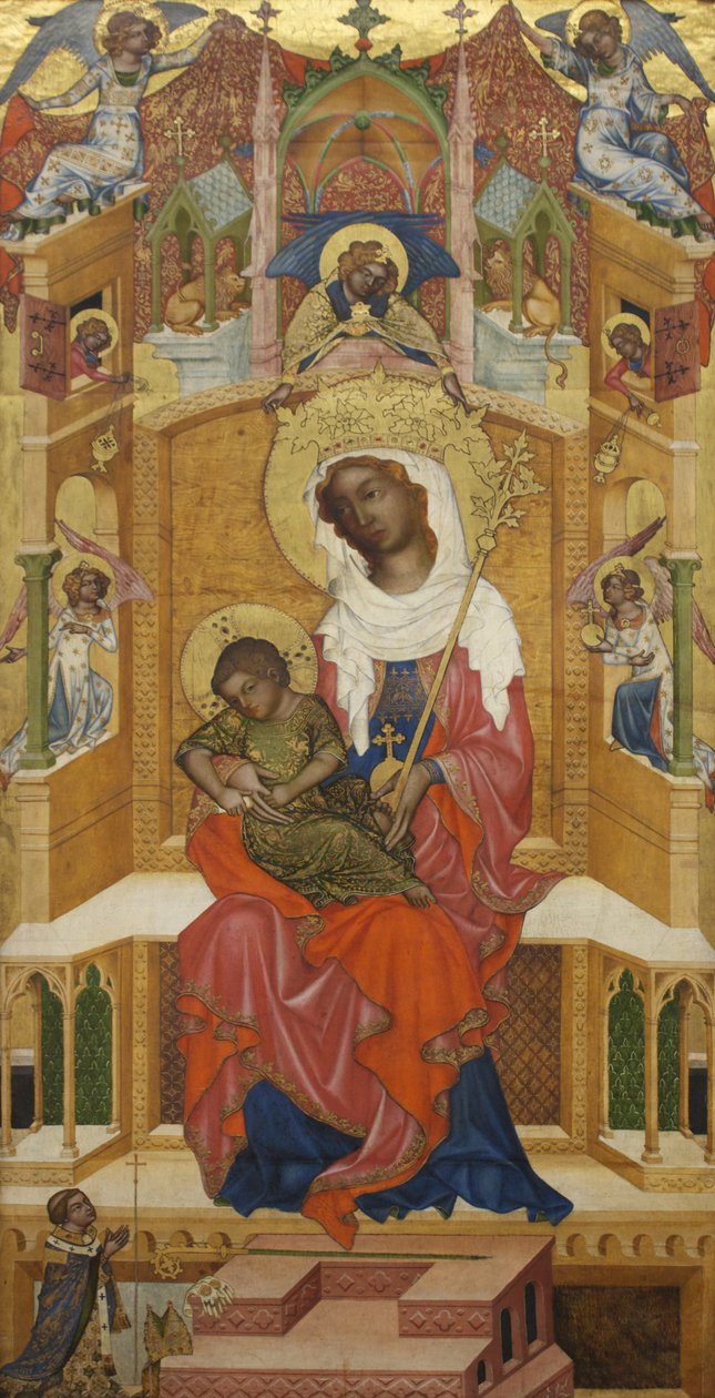 德语：带着孩子的圣母玛利亚（Glatzer Madonna） 格拉茨圣母（Glatz Madonna 作者 匿名的