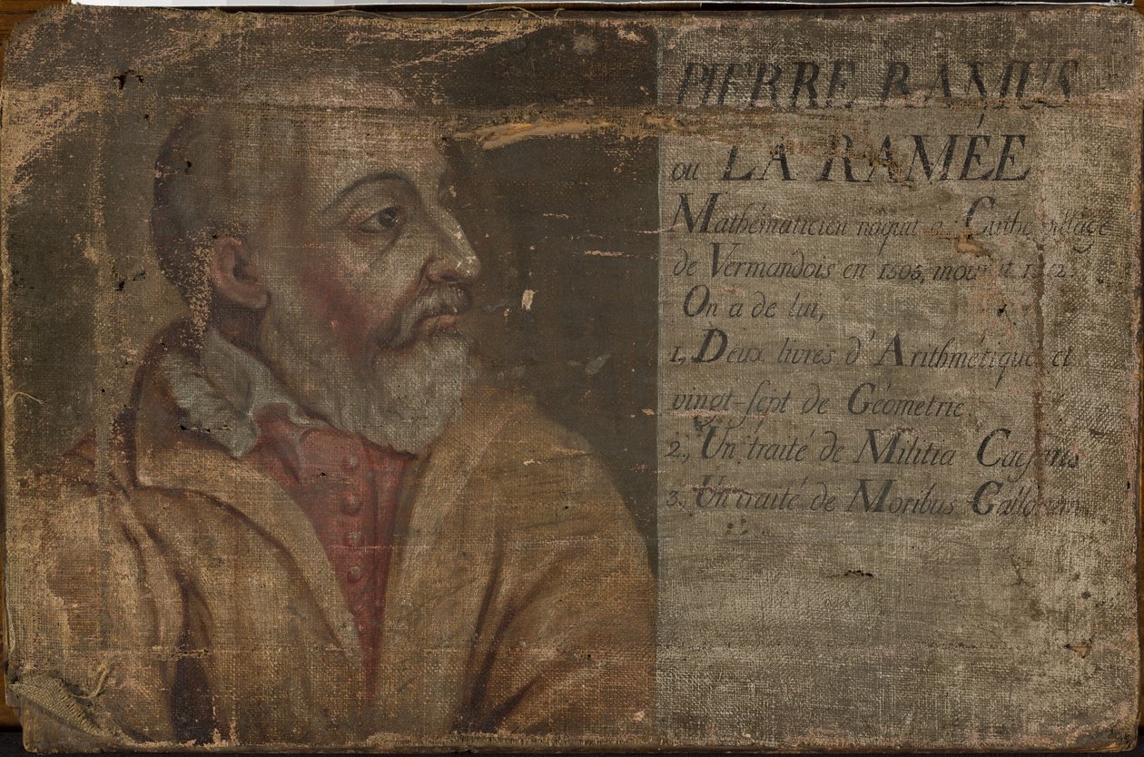 数学家 Petrus Ramus 的肖像 作者 匿名的