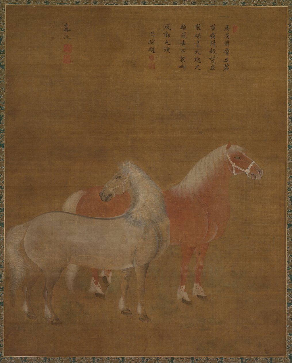 两匹马 作者 归功于于远