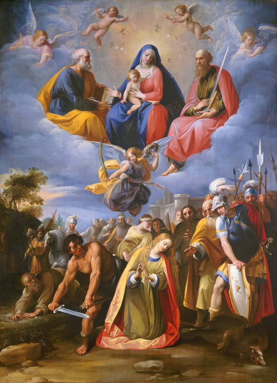 圣玛格丽特的殉道 作者 名为 Cavaliere d'Arpino Giuseppe Cesari