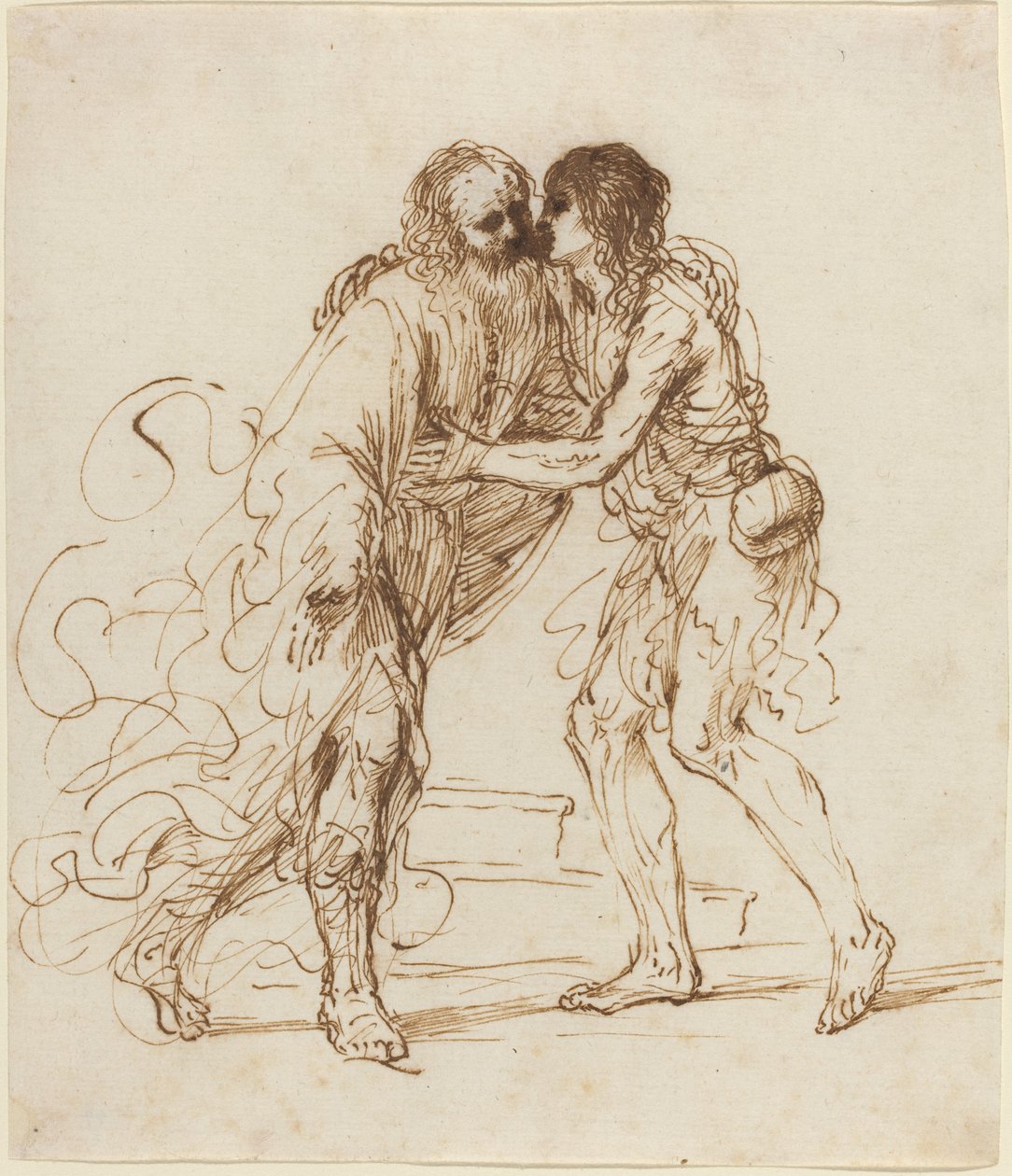 浪子的回归 作者 叫 Guercino Giovanni Francesco Barbieri
