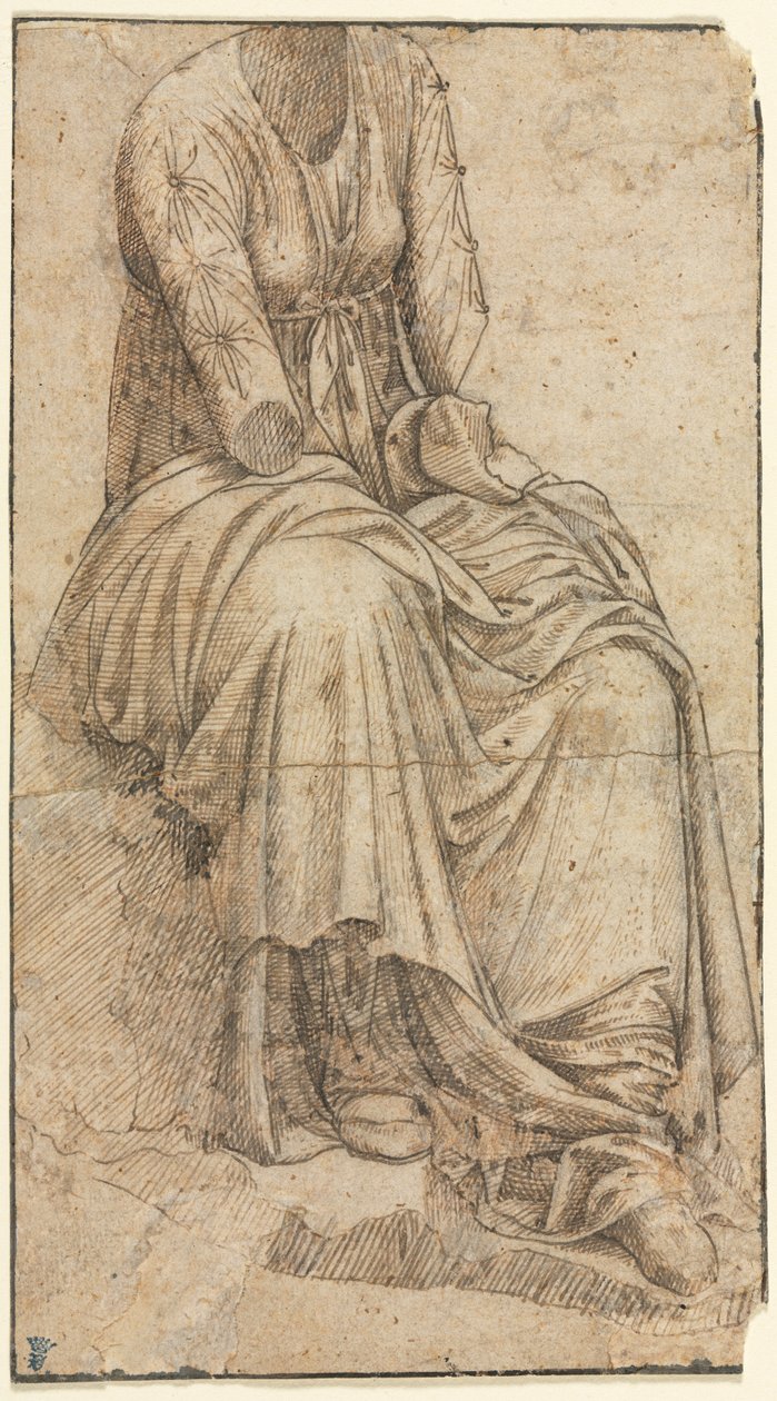 罗马妇女坐像复制品 作者 Domenico Ghirlandaio 圈子