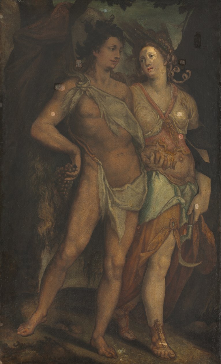 塞蕾丝和巴克斯 作者 仿照 Bartholomaeus Spranger